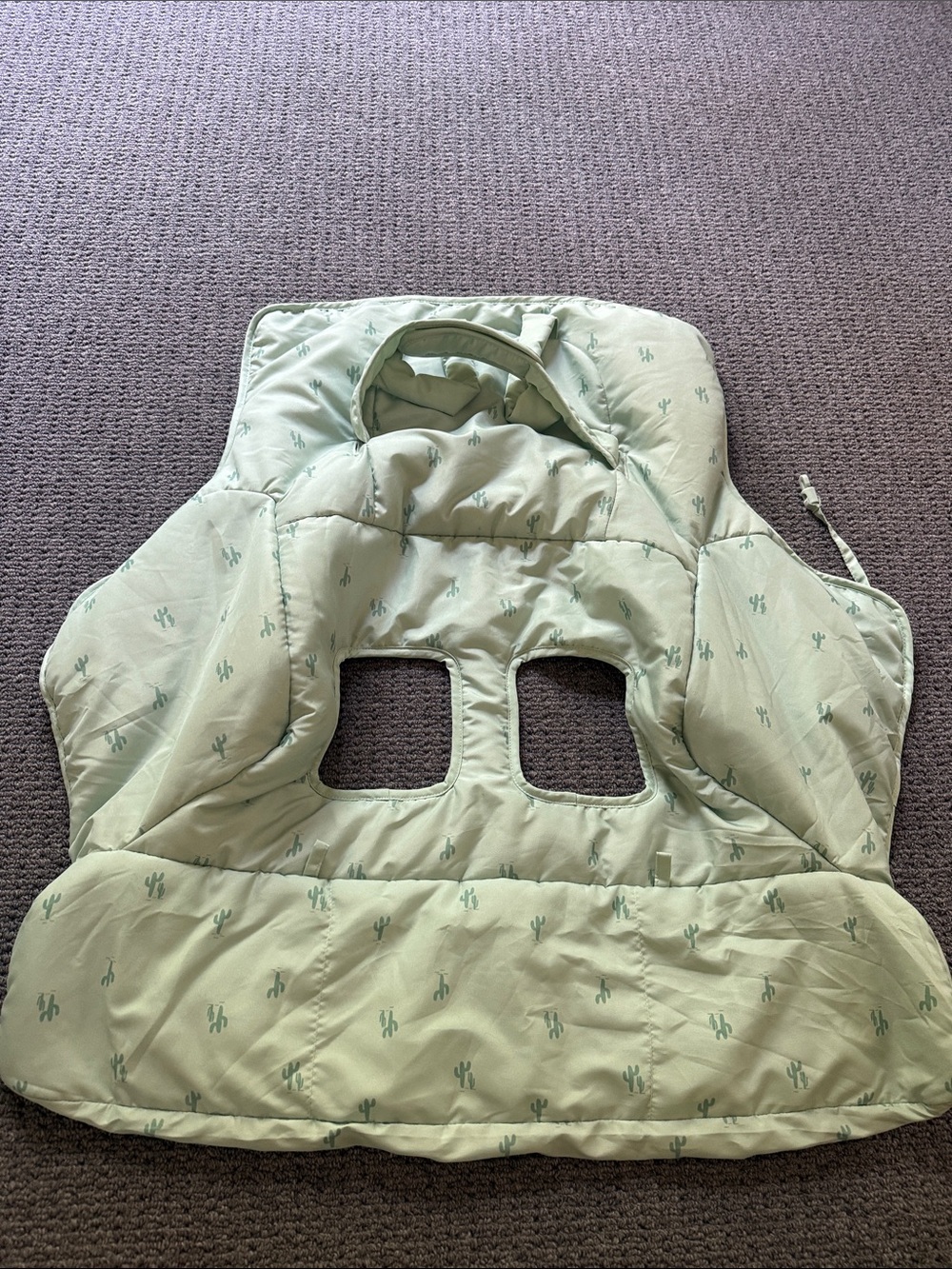 Gerber Modern Moments shopping car seat cover sage green cactus print nwot